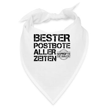 Postbote - Bandana - Weiß - Vorne