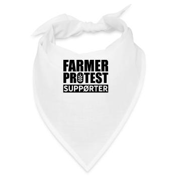 Bauernprotest Bauer Protest Bauern Demo Traktor - Bandana - Weiß - Vorne