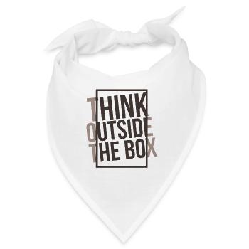Think Outside the Box - Bandana - Weiß - Vorne