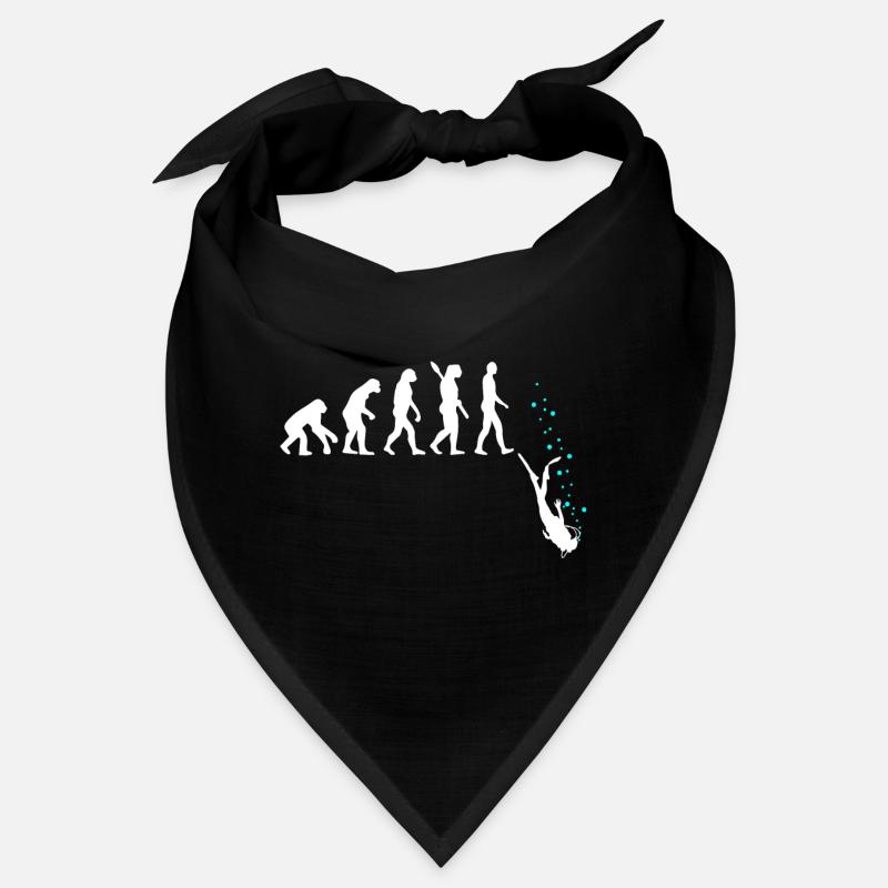 Tauchen Evolution Taucher Lustig Geschenk Bandana