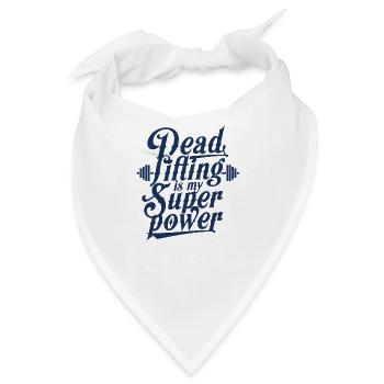 Deadliften Deadlift Kreuzheber Kreuzheben Gym - Bandana - Weiß - Vorne