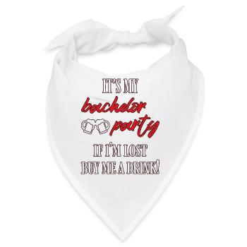 Junggesellenabschied - Bandana - Weiß - Vorne