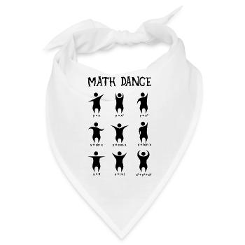 Mathe Tanzen Lustig - Bandana - Weiß - Vorne