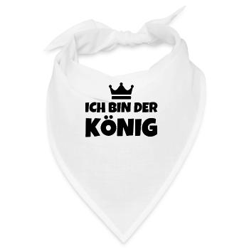Ich Bin Der König - Bandana - Weiß - Vorne