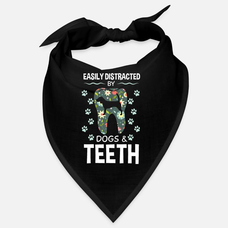 Easily Distracted By Dogs And Teeth Bandana