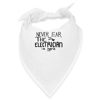 Angst Elektriker Hilfe - Bandana - Weiß - Vorne