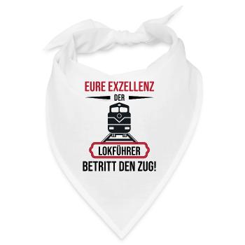 Lokführer shirt • Zug • Lokführer Geschenk - Bandana - Weiß - Vorne