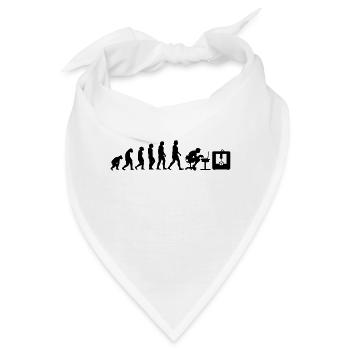 3D Drucker Evolution Drucken Hobby Geschenk Idee - Bandana - Weiß - Vorne