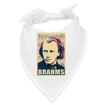 Johannes Brahms - Bandana - Weiß - Vorne