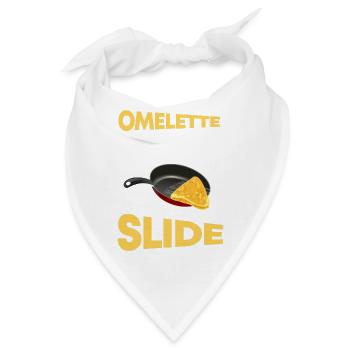 Funny Egg Puns Breakfast Omelette That Slide - Bandana - Weiß - Vorne