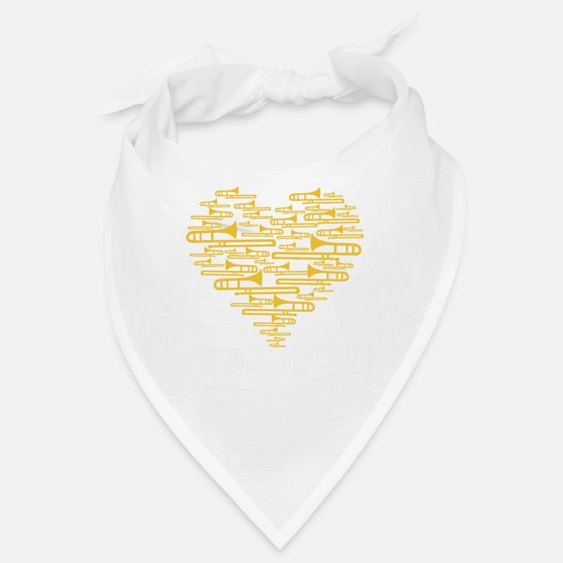 Posaune - Bandana - Weiß