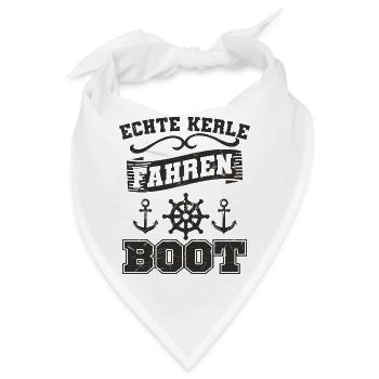 Boot Spruch - Bandana - Weiß - Vorne