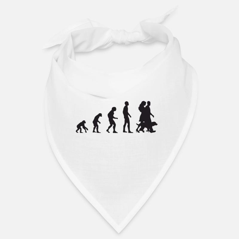 Couple Evolution avec motif chien en noir Bandana