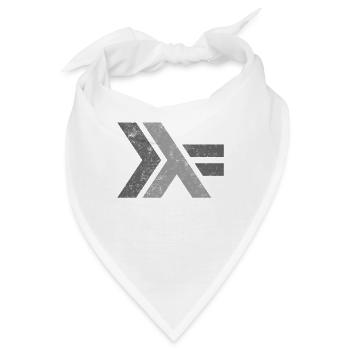 Haskell Programmiersprache Logo Design - Bandana - Weiß - Vorne