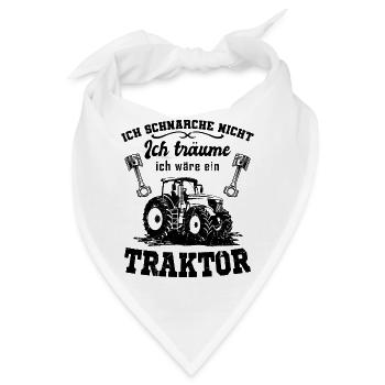 Traktor - Bandana - Weiß - Vorne