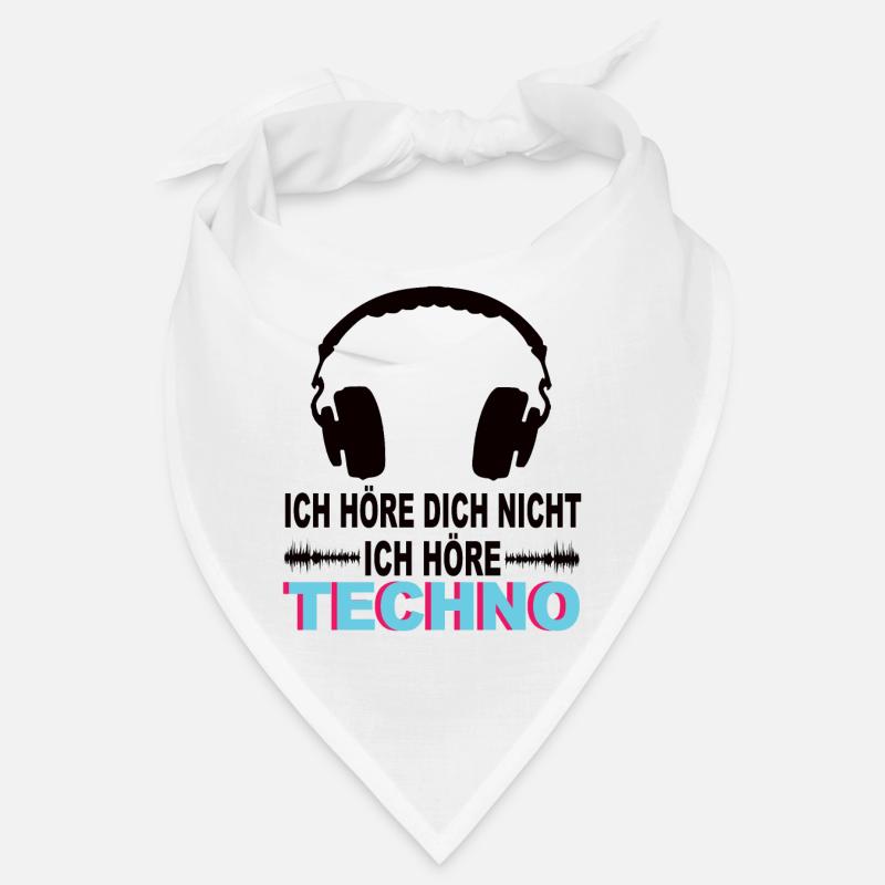 Techno - Bandana - Weiß