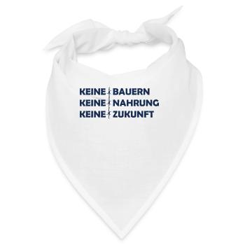 Protest Bauernprotest Demonstration Landwirt Bauer - Bandana - Weiß - Vorne