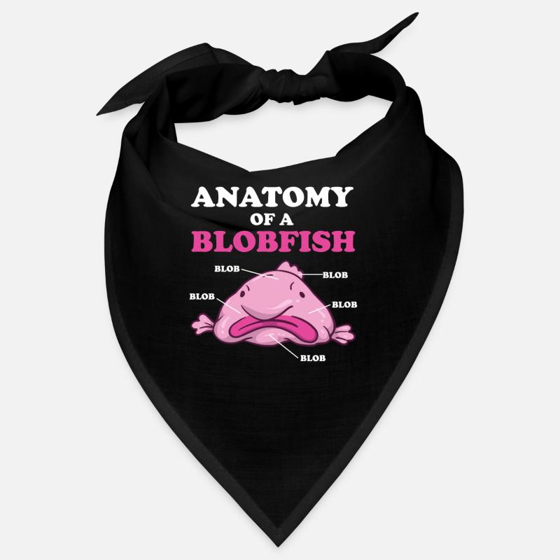 Anatomie D'un Blobfish Mème Blobfish Drôle Bandana