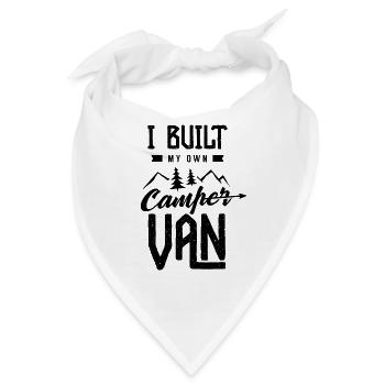 Team Selber Bauen Campervan Selbstgebaut Wohnmobil - Bandana - Weiß - Vorne