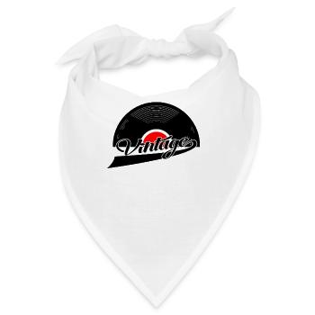 vintage schallplatte - Bandana - Weiß - Vorne