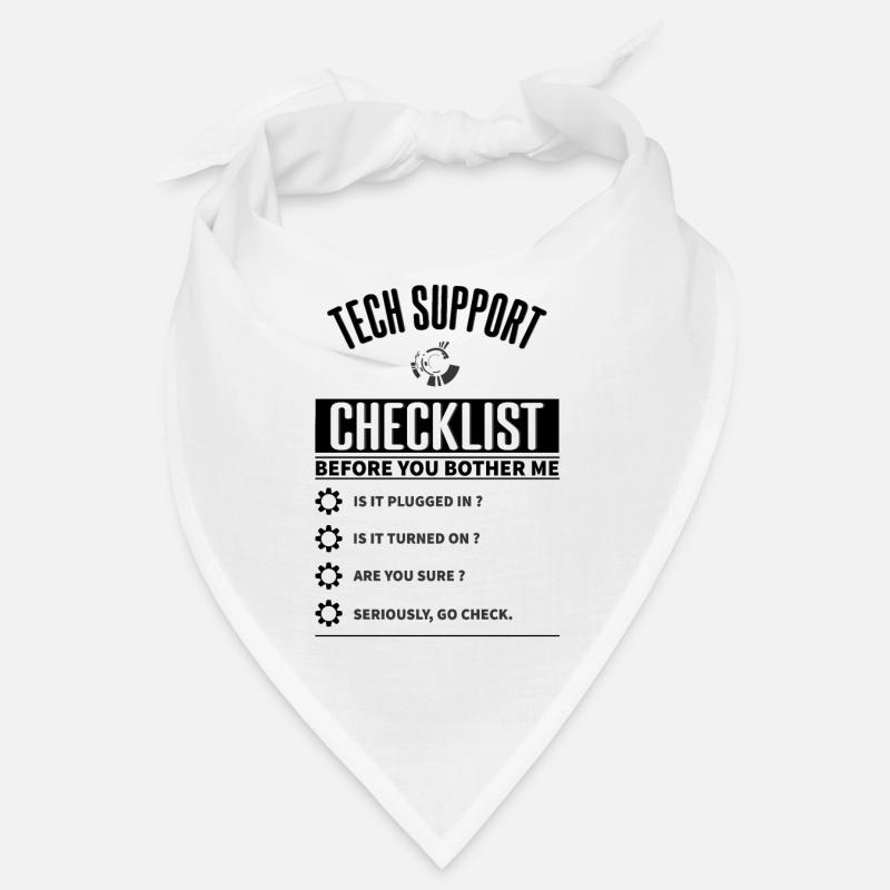 Tech Support Checklist Lustig Bandana