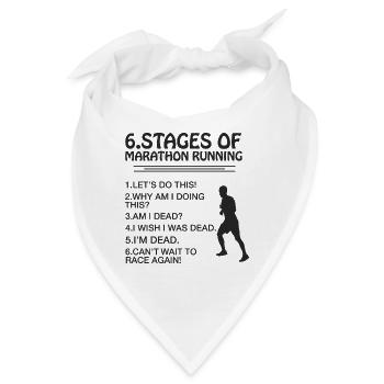 Marathon Etappe Lustig - Bandana - Weiß - Vorne