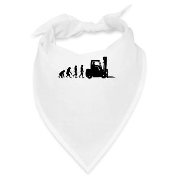 Evolution Staplerfahrer - Bandana - Weiß - Vorne