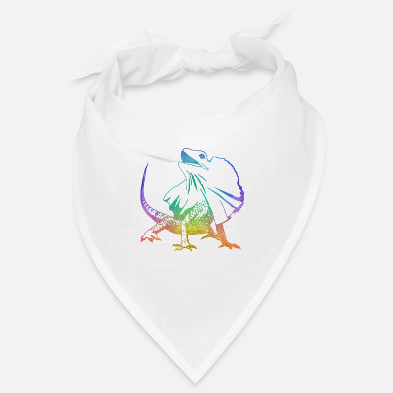 Collared Lizard Frilled Neck Lizard Outline Bandana