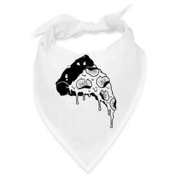 Pizza Slice Pocket - Bandana - Weiß - Vorne