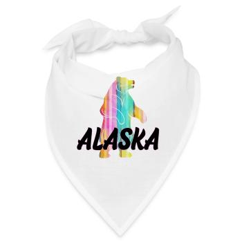 Alaska Bär - Bandana - Weiß - Vorne