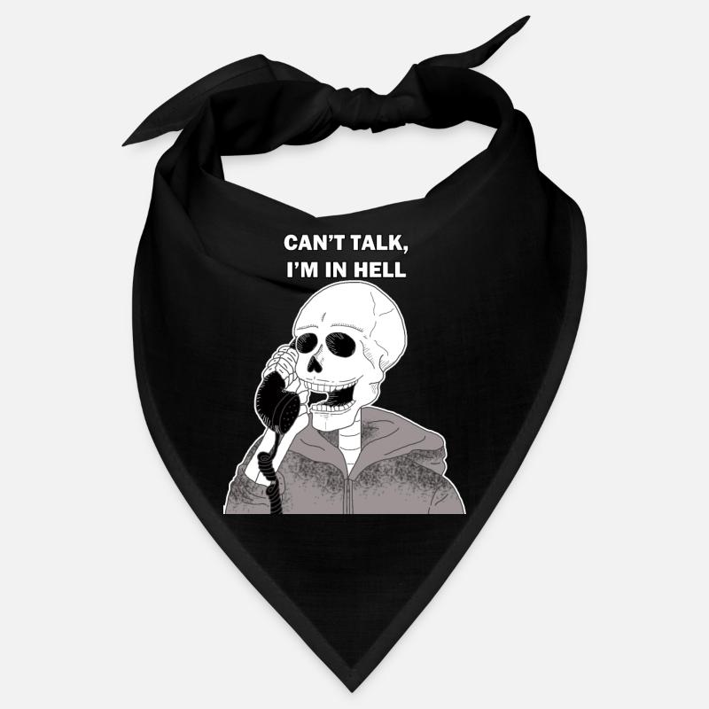 Lustiger Spruch Skelett Totenkopf Geschenk Bandana