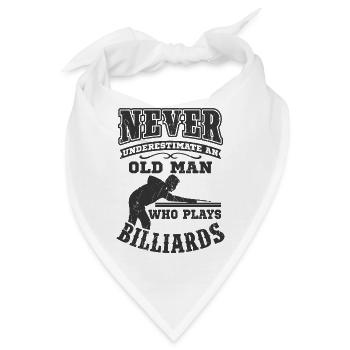 Billard - Bandana - Weiß - Vorne