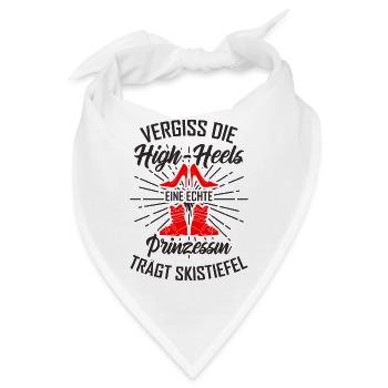 Skifahren Prinzessin - Bandana - Weiß - Vorne