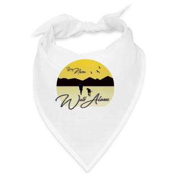 You Never Walk Alone Dog Hund - Bandana - Weiß - Vorne