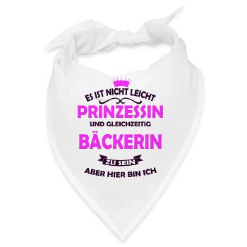 Bäckerin - Bandana - Weiß - Vorne