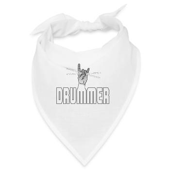 Drummer - Bandana - Weiß - Vorne
