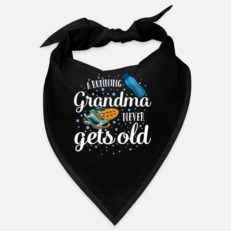 Running Grandma Never Gets Old Funny Runner Bandana