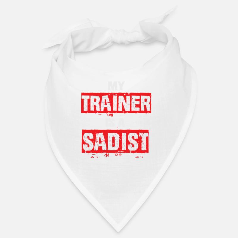 My Trainer Is A Sadist Funny Gym Bootcamp Workout Bandana