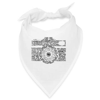 Kamera Stichwörter - Bandana - Weiß - Vorne