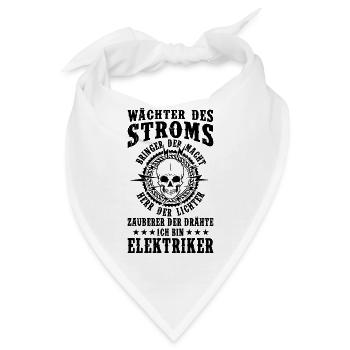 Elektriker - Bandana - Weiß - Vorne