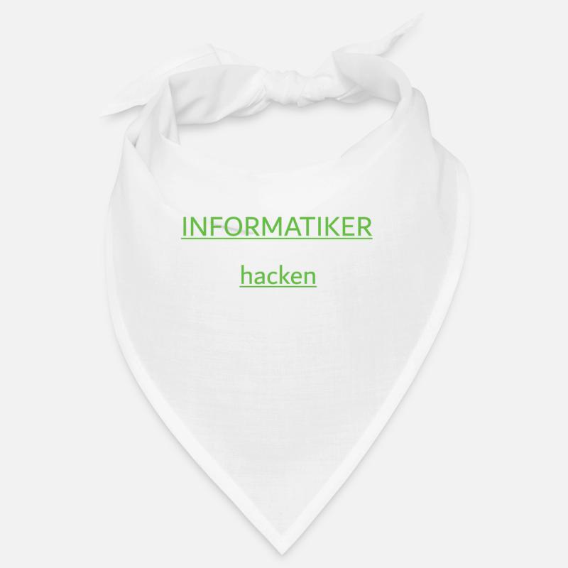 Informatiker Programmierer Hacker - Bandana - Weiß
