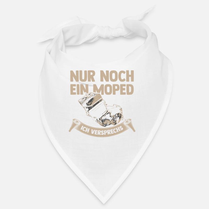Nur noch ein Moped ich versprechs Zweirad Shirt - Bandana - Weiß