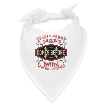 Kraftsport Fitness Spruch - Bandana - Weiß - Vorne