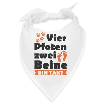 Hundeliebhaber Herrchen - Bandana - Weiß - Vorne