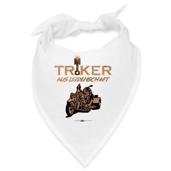 TRIKE KÖNIGE / TRIKER AUS LEIDENSCHAFT - Bandana - Weiß - Vorne