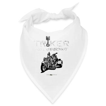 TRIKE KÖNIGE / TRIKER AUS LEIDENSCHAFT - Bandana - Weiß - Vorne