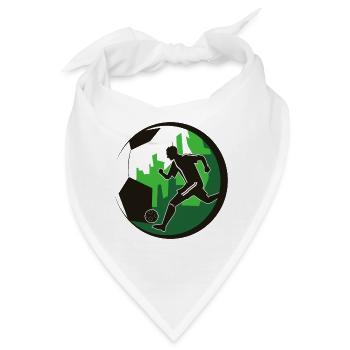 Fußball Fußballer - Bandana - Weiß - Vorne