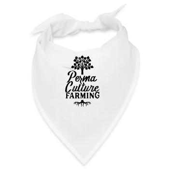 Permakultur Gartenbau - Bandana - Weiß - Vorne