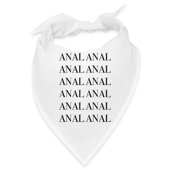 Anal Analsex anus sex - Bandana - Weiß - Vorne