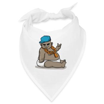 Rapper Baby - Bandana - Weiß - Vorne